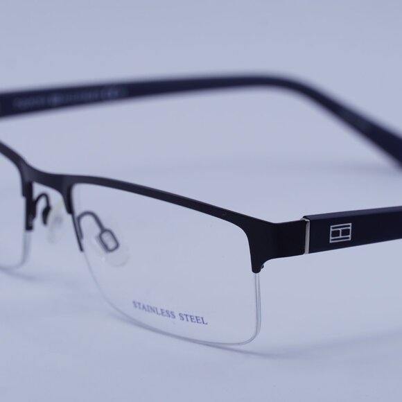 Tommy Hilfiger TH 1759 0FLL 00 Eyeglasses Matte Blue 54mm Rectangle Frame - Picture 4 of 11